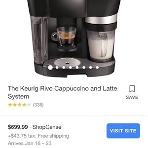 Keurig expresso late cappuccino maker